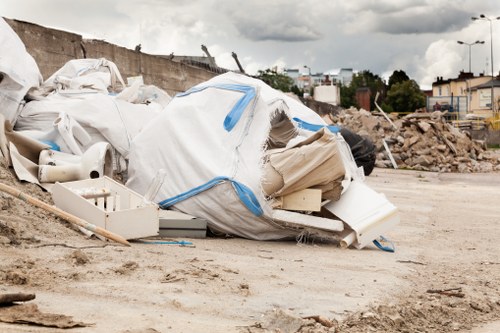 Business office with proper waste disposal