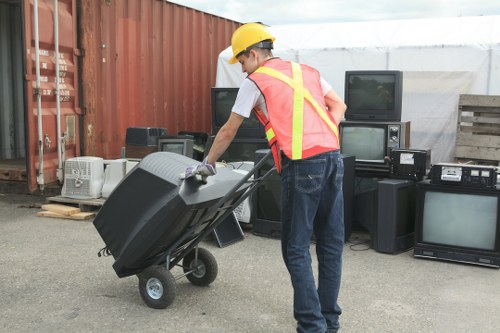 Modern office being cleared efficiently in Alperton